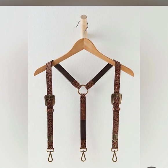 Free People Harlow Mix N Match Suspenders NWT - Picture 3 of 6